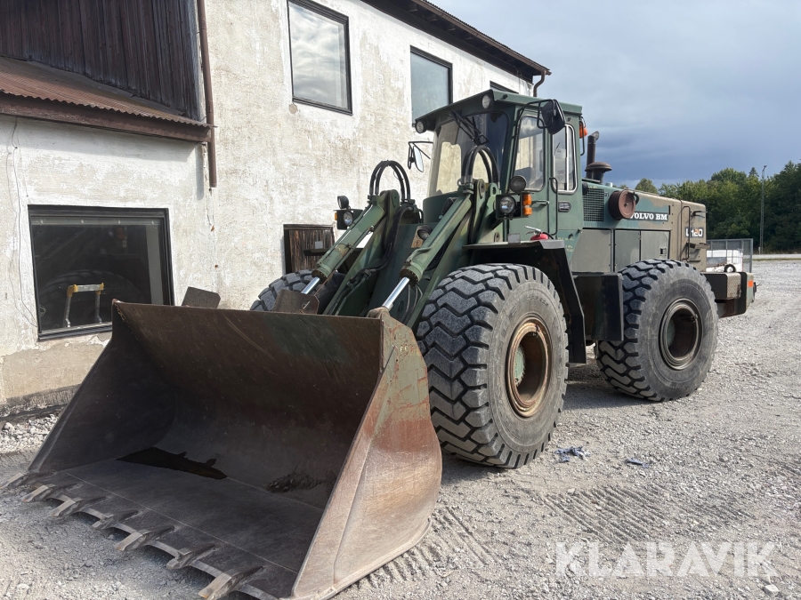 Hjullastare Volvo BM L120 tidigare försvarsmakten