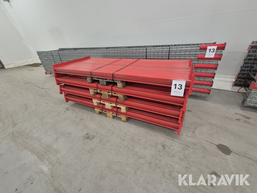 Pallställ 12st Gavel 700 cm, 80st balk Brännehylte City
