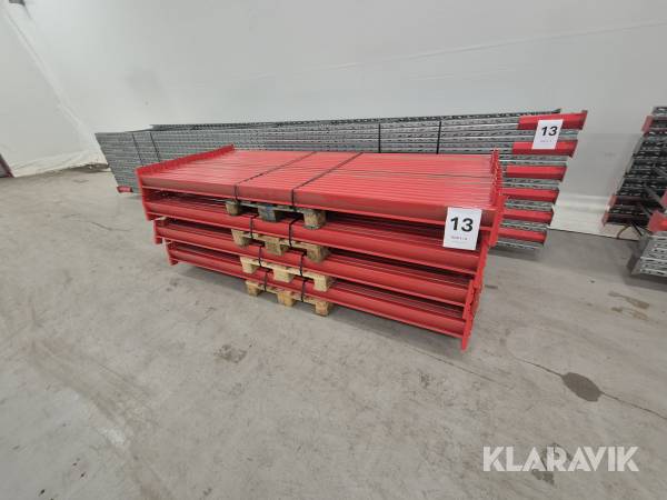 Pallställ 12st Gavel 700 cm, 80st balk Brännehylte City