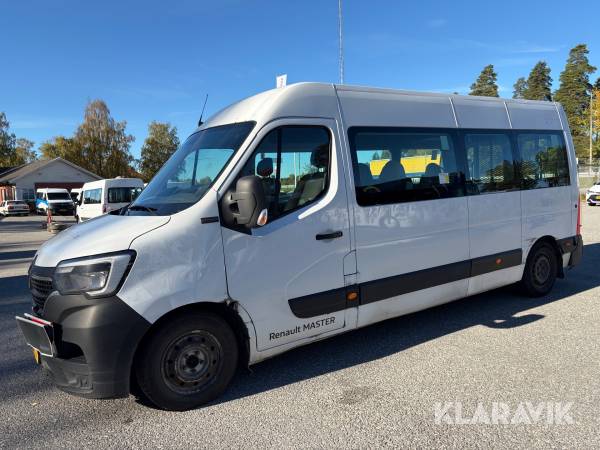 Minibuss Renault Master Chassi Cab 3.5 T 2.3 dCi Manuell 145 hk med lastramp, luftfjädring och 5 st passagerarplatser