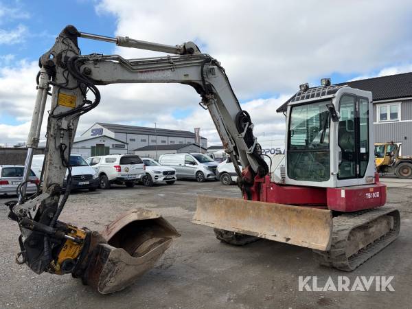 Grävmaskin Takeuchi TB 180FR med tiltrotator och redskap
