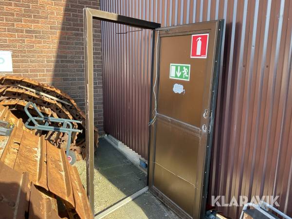 Industridörr brandklassad 9x21