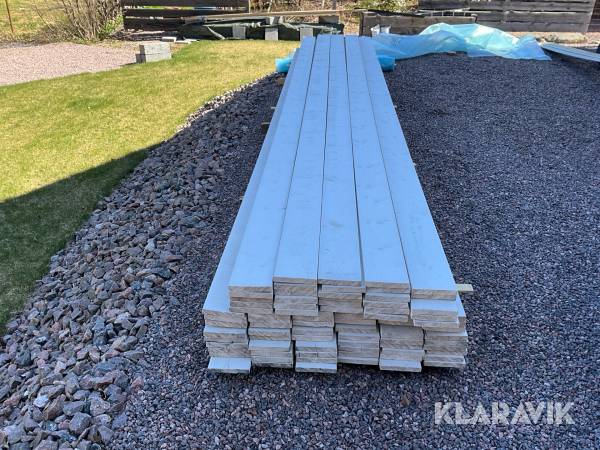 Målade klädselbrädor  22x145, 4,8m 400meter