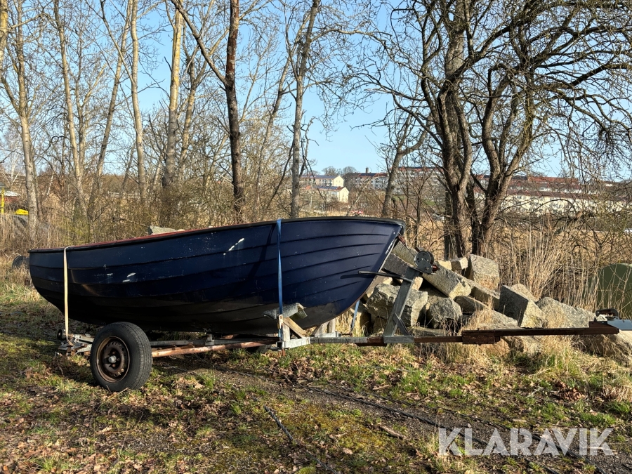 Båt med båtvagn