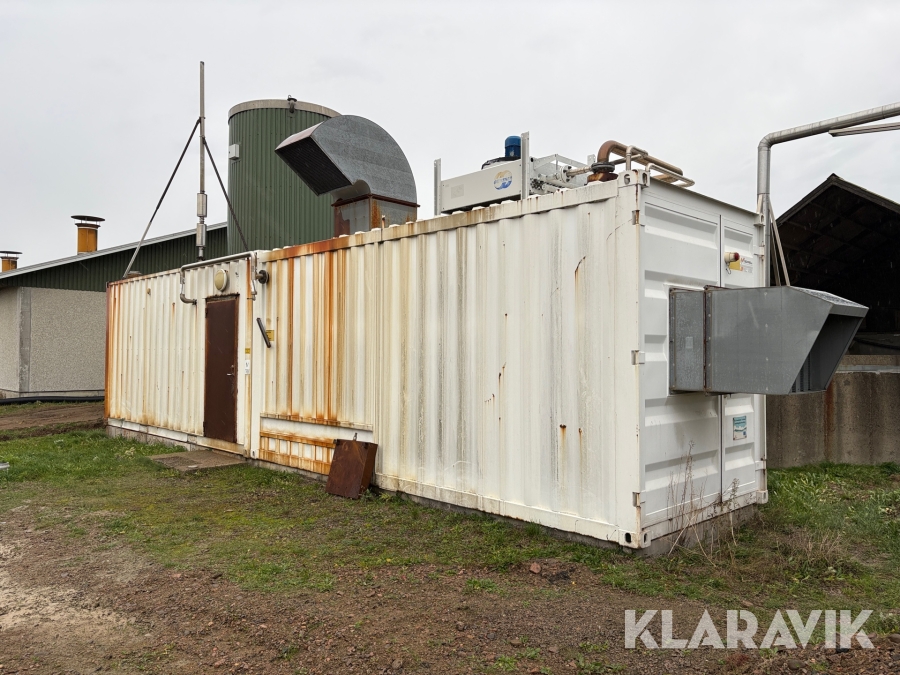 Teknikcontainer för gasanläggning