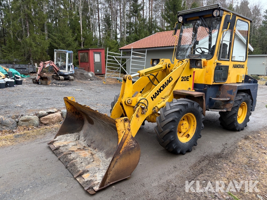 Hjullastare Hanomag 20 E med pallgafflar