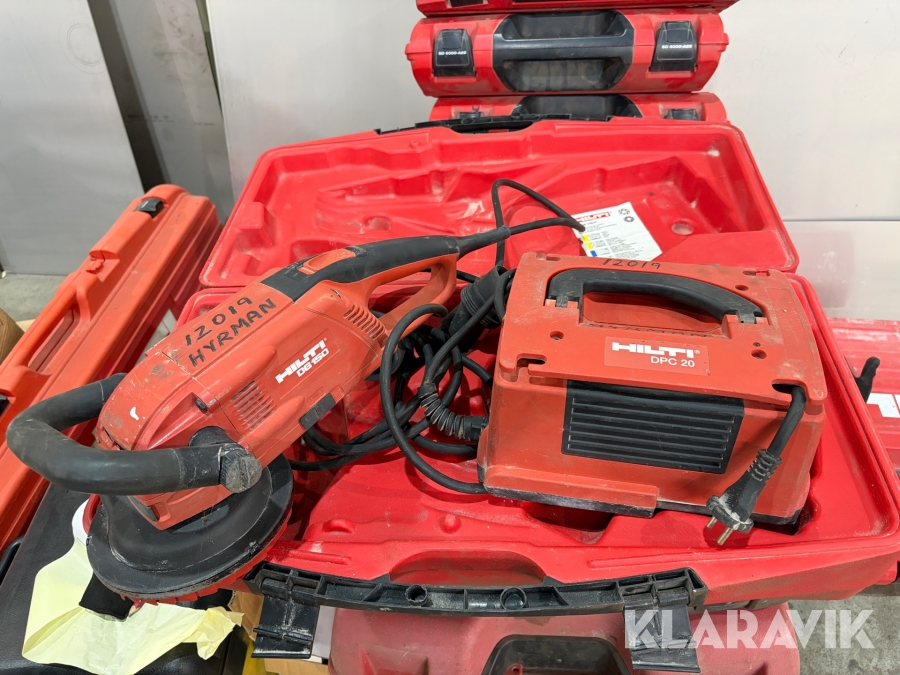 Betongslipmaskin med omvandlare Hilti DG 150/DPC 20