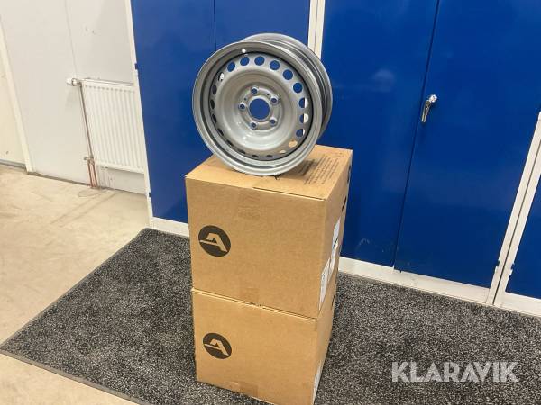 Stålfälgar transportbil 15tum 5/114,3 Alcar 4st (nya)