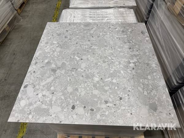 Granitkeramikplattor Terrazzo Silver 90×90