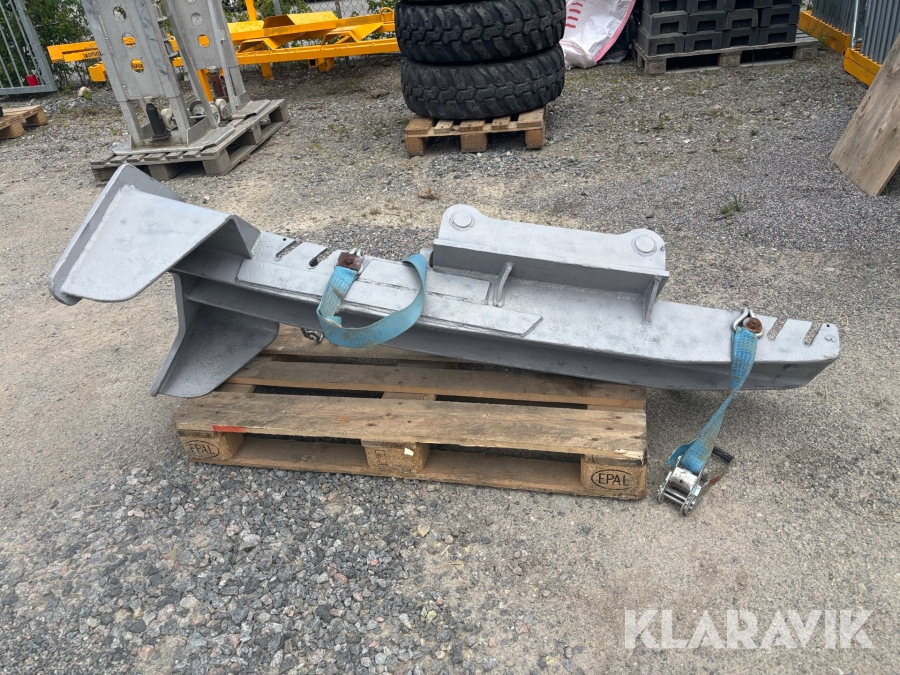 Stolphållare till grävmaskin