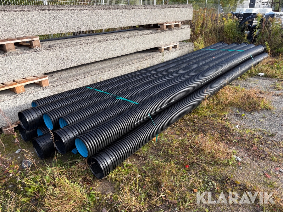 Dräneringsrör Pipelife 232/200 x 6000 mm Toppslitsade 12 st