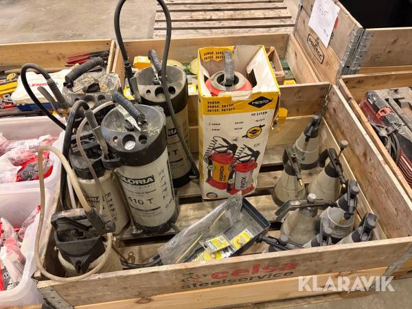 Parti med trycksprutor