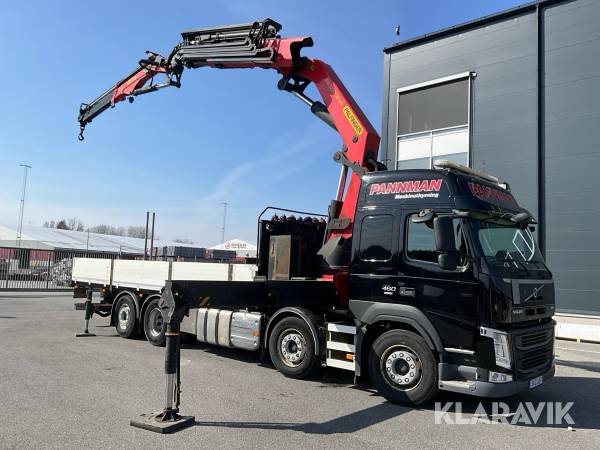 Kranbil Volvo FM 460 8x2 Euro6 med jibb