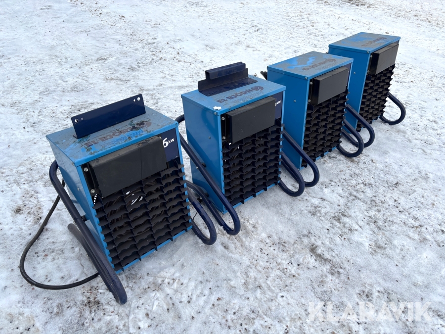 Värmefläktar Elbjörn VF 6 4st