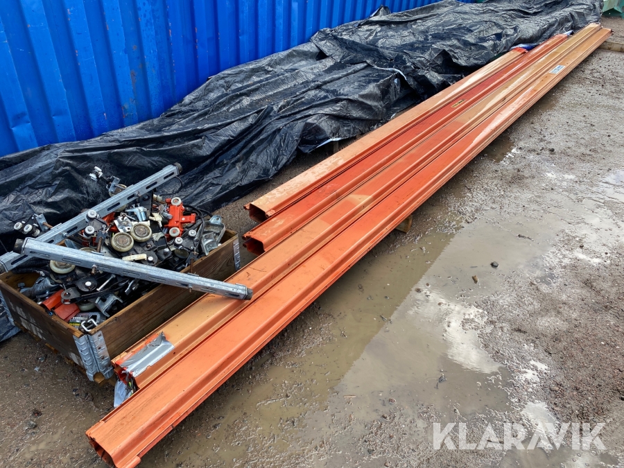 Telfer balk 4st med diverse löphjul