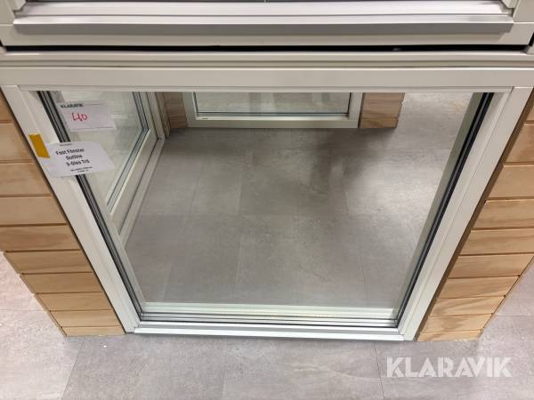 Fast fönster Outline 3-glas trä