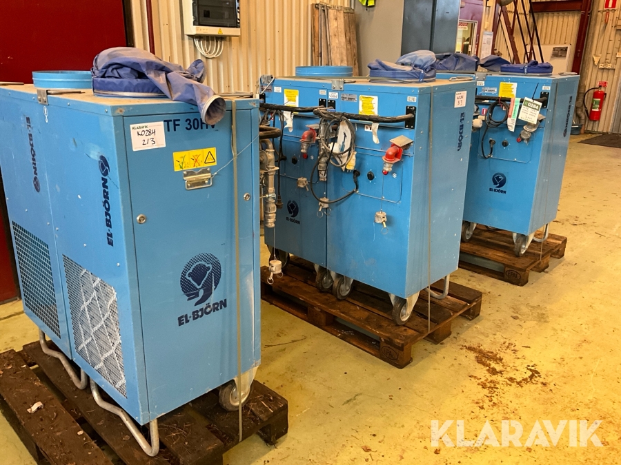 Hetvattenfläkt El-Björn TF 30HV 6st