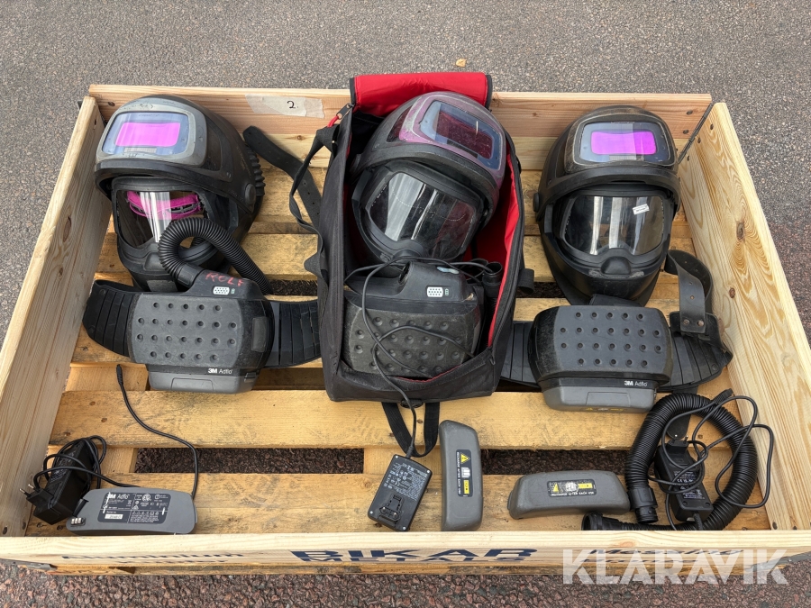 Svetshjälmar med friskluftsfläkt 3 M 9100 FX, adflo 3 st