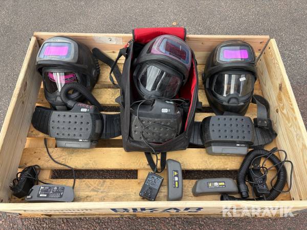 Svetshjälmar med friskluftsfläkt 3 M 9100 FX, adflo 3 st