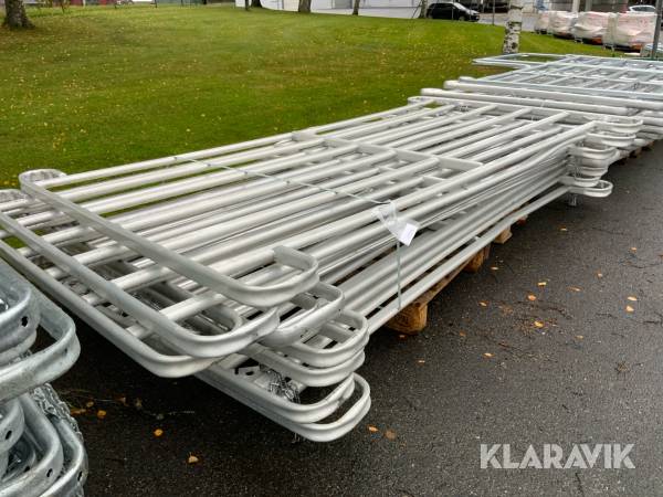 Fångsgrind i aluminium med fotbågar Kellfri 9st
