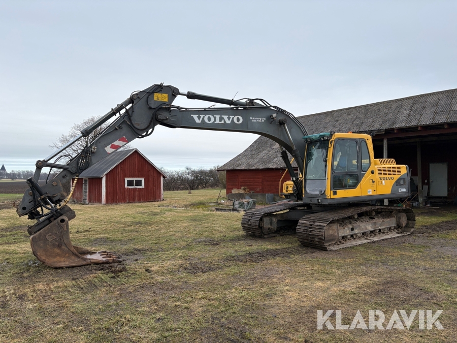 Grävmaskin Volvo EC180B LC med redskap