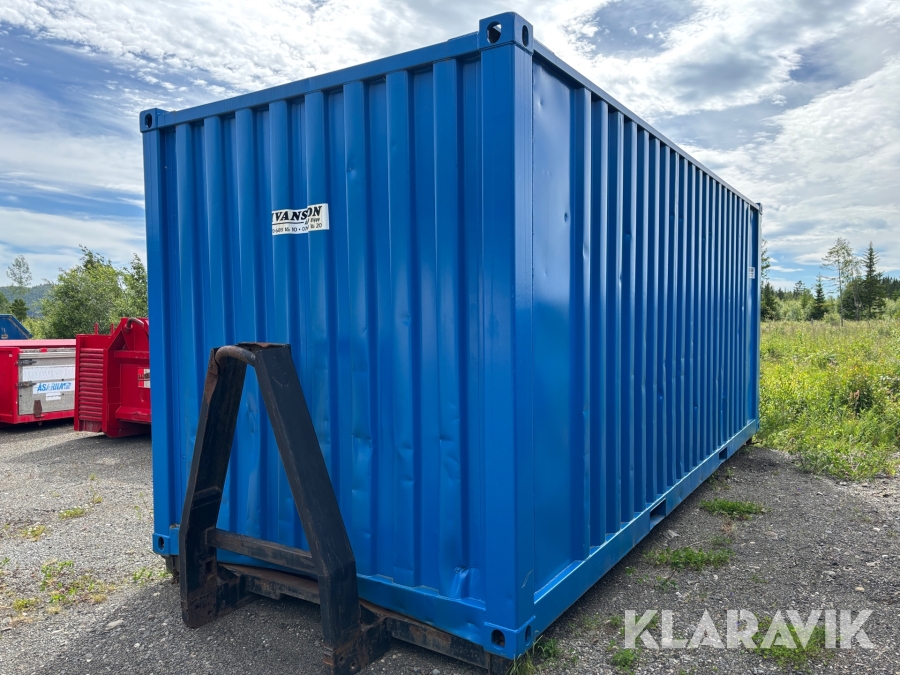 Förrådscontainer med lastväxlarram