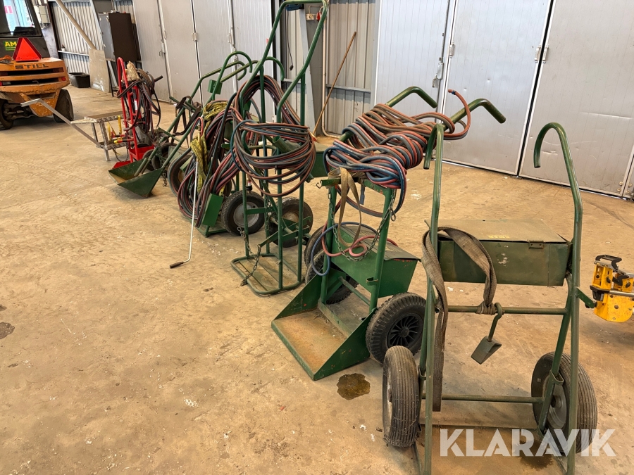 Gas- & svetsvagnar 7 st