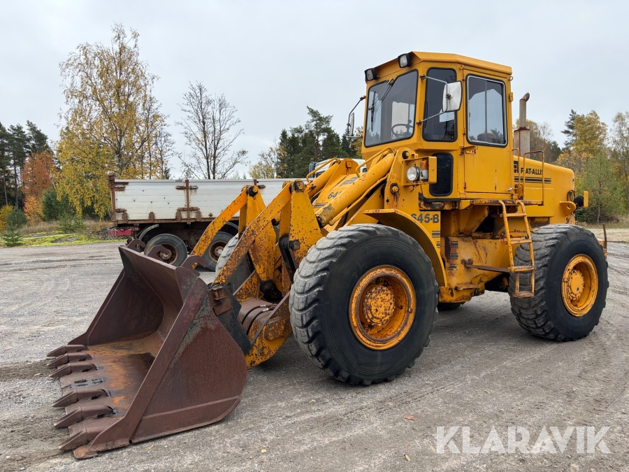 Hjullastare Fiat-Allis 645-B med Stora BM fäste och tandskopa