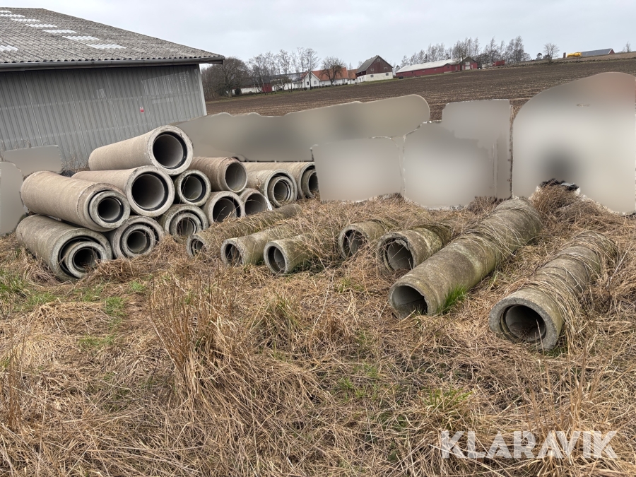 Betongringar / Brunnsringar Benders - Totalt 25st