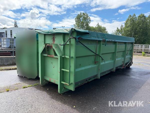 Container på lastväxlarram med kapell