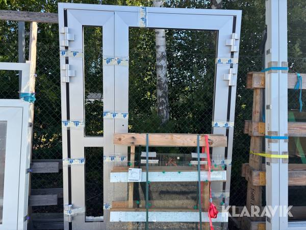 Entreparti/ Dörr Vänerfasader med glas 2070x1565mm