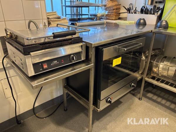 Bänk med Varmluftsugn med grill