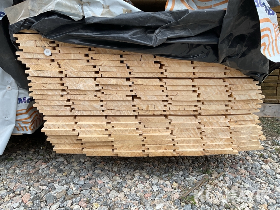 Falsad spårpanel med raka kanter  22x145 2,572m3 / 2:a sortering