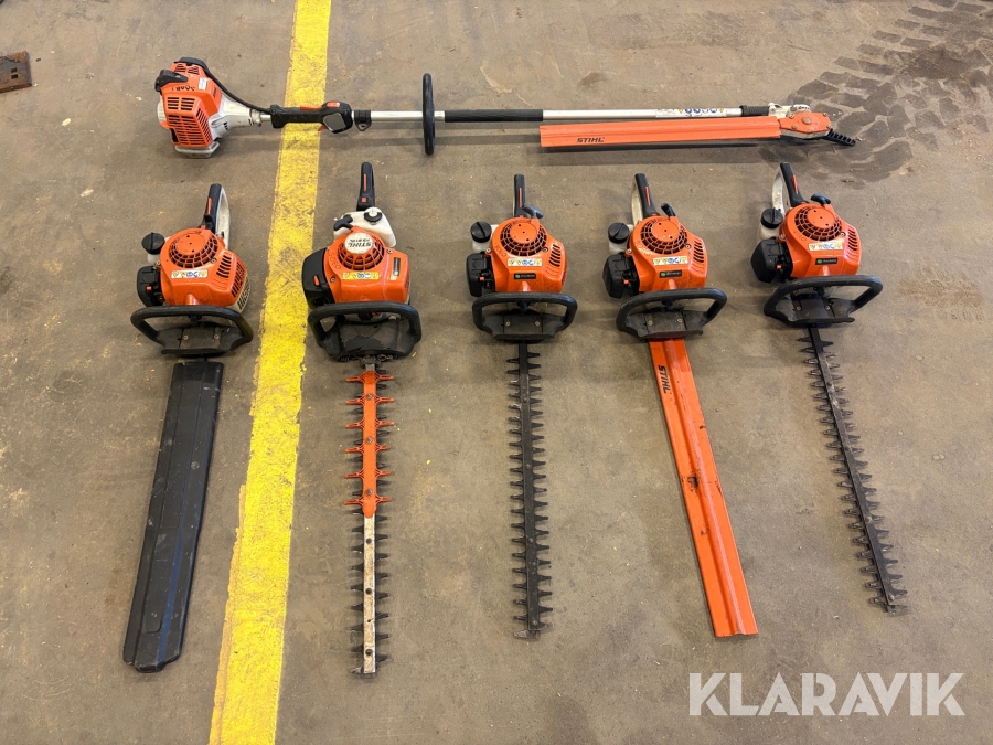Parti med häcksaxar Stihl 6 st