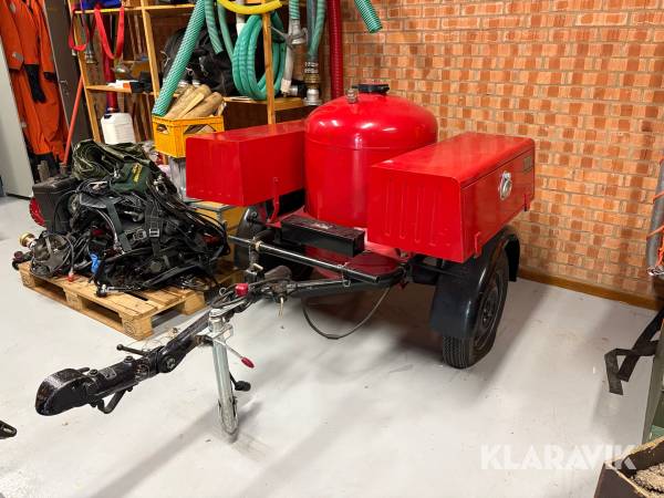 Pulversläckare på kärra Total 547A
