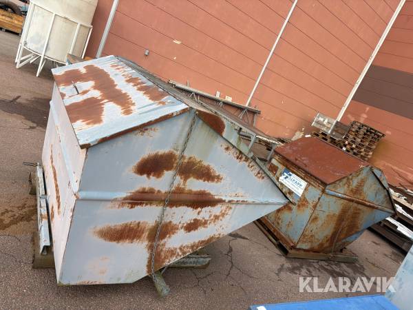 Självtippande container 2 st