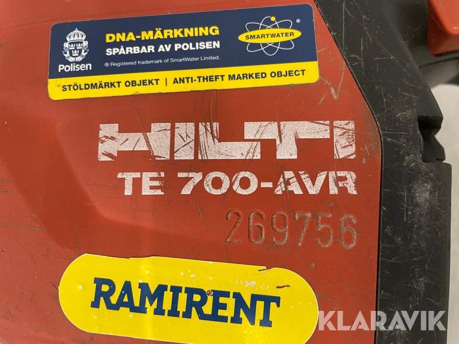 Bras Articulé Avant, Plaque d'Amortisseur HILTI TE706 TE706 Bras Articulé Avant, Plaque d'Amortisseur HILTI TE706 TE706