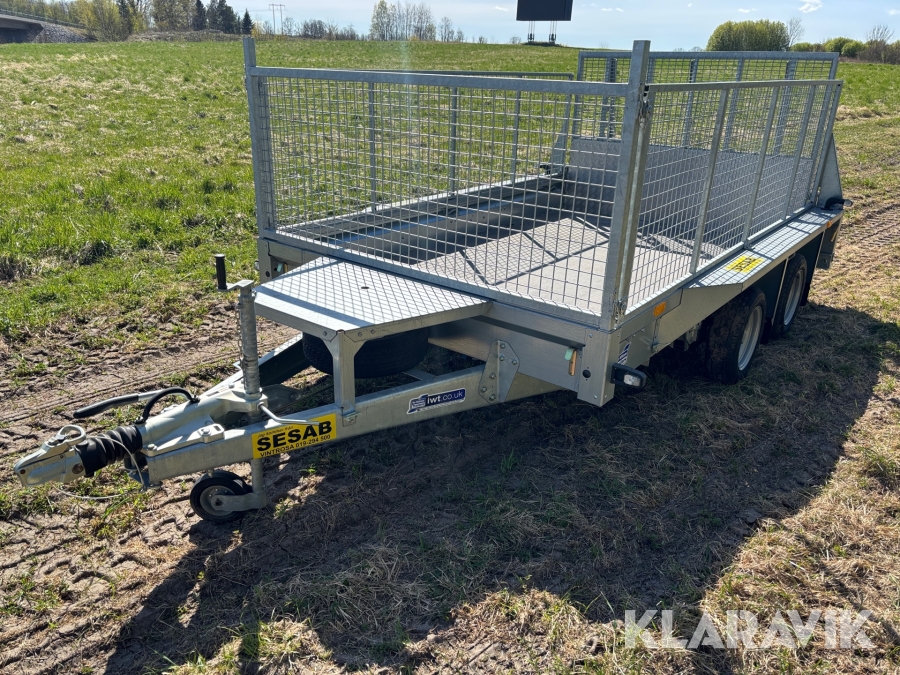 Personbilssläp Ifor Gx 106 med lastramp