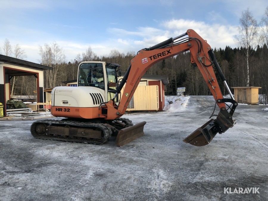 Midigrävmaskin 8 Ton Terex HR32 Mono Cirkulator
