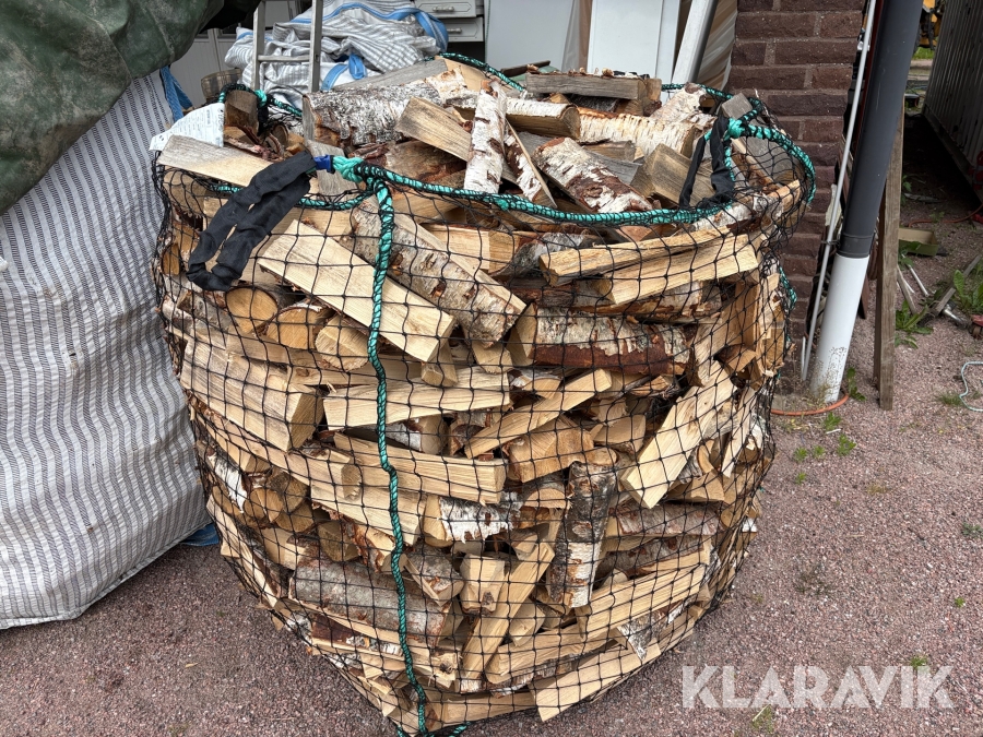 Vedsäck  1 1/2 kubik björkved