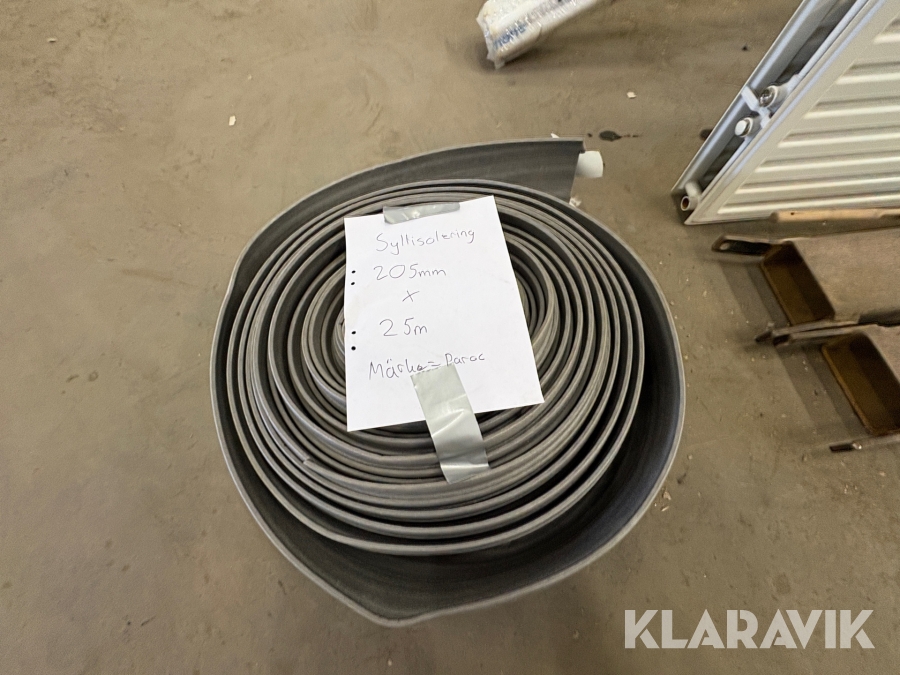Syllisolering Paroc 205mmX25m