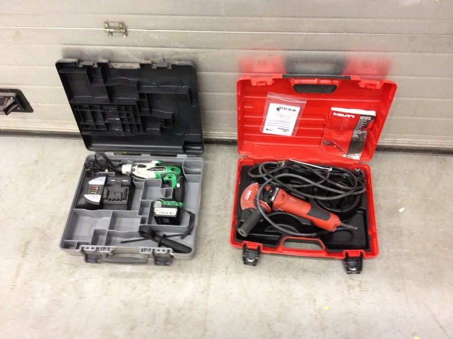 VÄGGSLIPMASKIN EL & BORRHAMMARE BATTERI