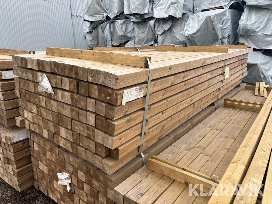 Stolpar 70x70 Runda hörn impregnerade 360Lpm