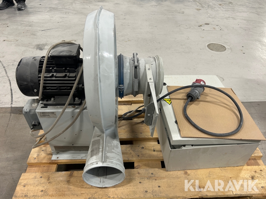 Fläkt med styrskåp Kongskilde TRL 20