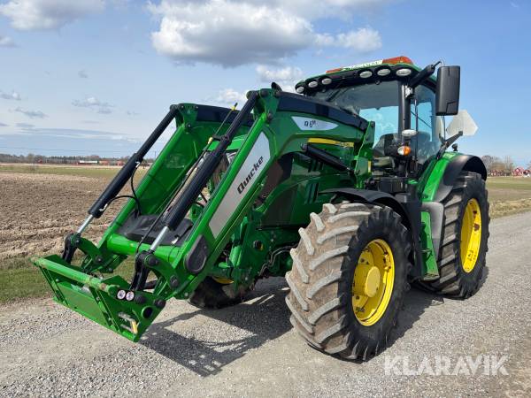Traktor John Deere 6155R med frontlastare