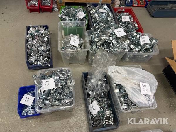Rörklammer olika storlekar Blandade fabrikat