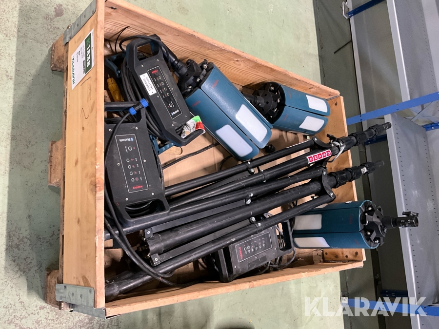 Arbetsbelysning 8 delar Mareld Starburst 16000 APP 4M