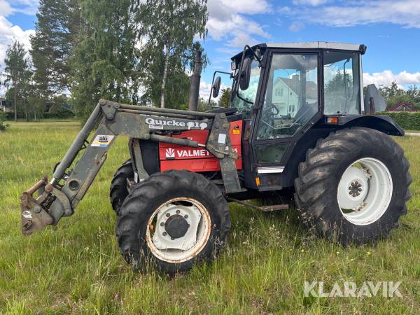 Traktor Valmet 465 med frontlastare