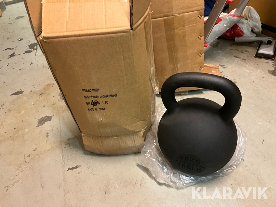 Kettlebell järn, 48 kg