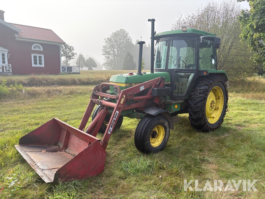 Veterantraktor John Deere 1640 med lastare